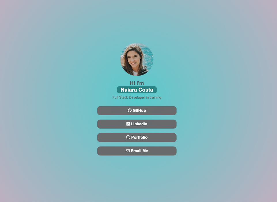 Linktree-style web page interfaceS.